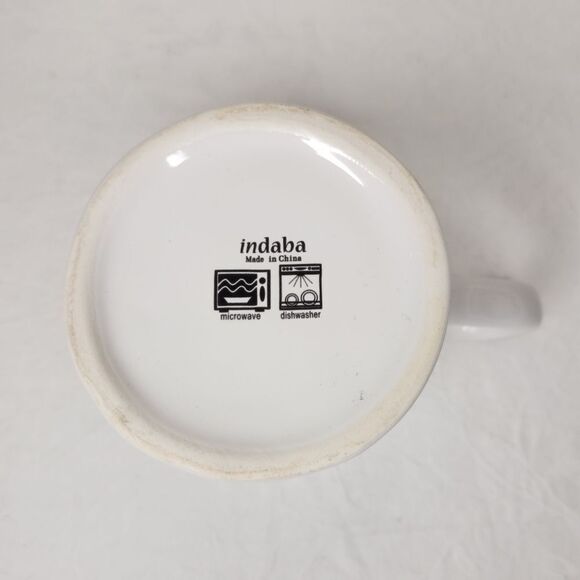 Vintage white bee mug - Picture 8 of 11